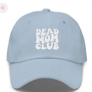 Griefshine | Dead Mom Club Hat White/Light Blue